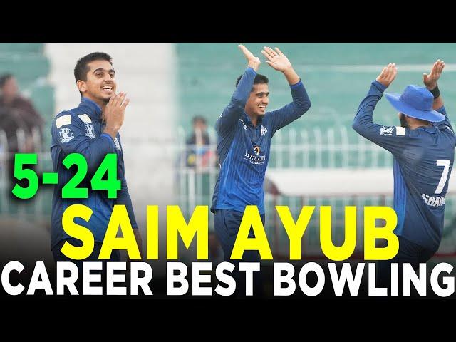 Saim Ayub Gets 5 Wickets | Markhors vs Panthers | Match 11 | Bahria Town Champions Cup | M9A1K