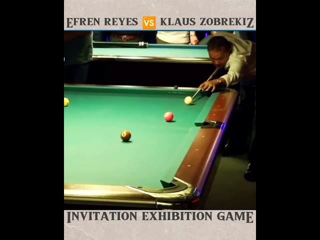 EFREN ''BATA'' REYES  KLAUS ZOBREKIZ   INVITATION EXHIBITION GAME FROM UK