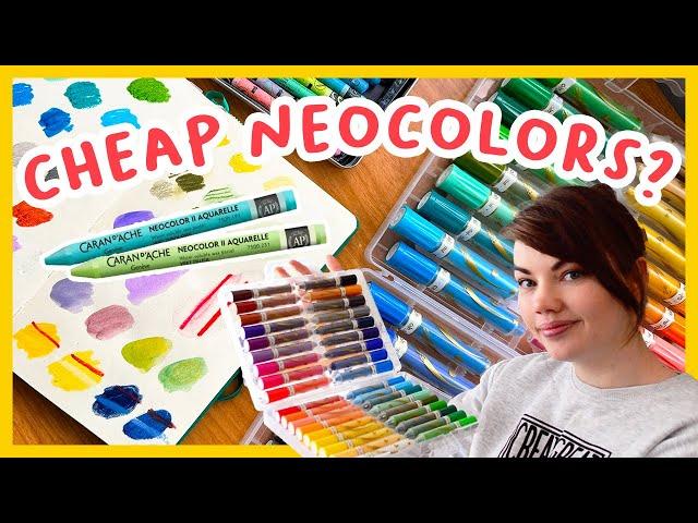 An alternative Neocolor II pastel?! Water Soluble Crayon Review & Comparison