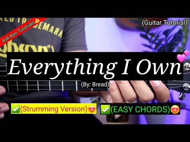 Everything I Own - Bread (EASY CHORDS) | Strumming Version | Guitar Tutorial