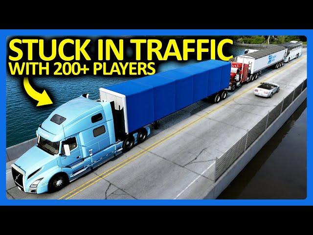 I Snuck into the BIGGEST Convoy in American Truck Simulator...