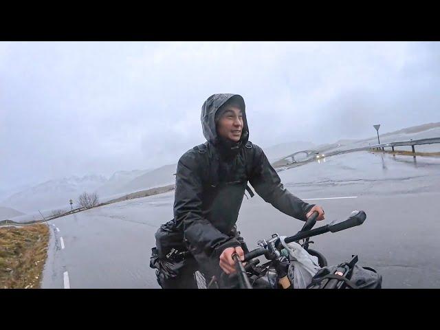 Winter Cycling in Norway: Caught in a Severe Storm, Soaked and Shivering – Will I Survive the Night?