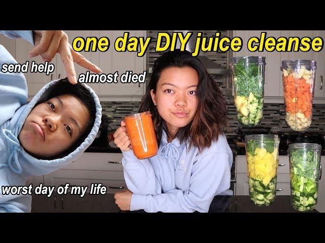 trying a DIY 1 day juice cleanse