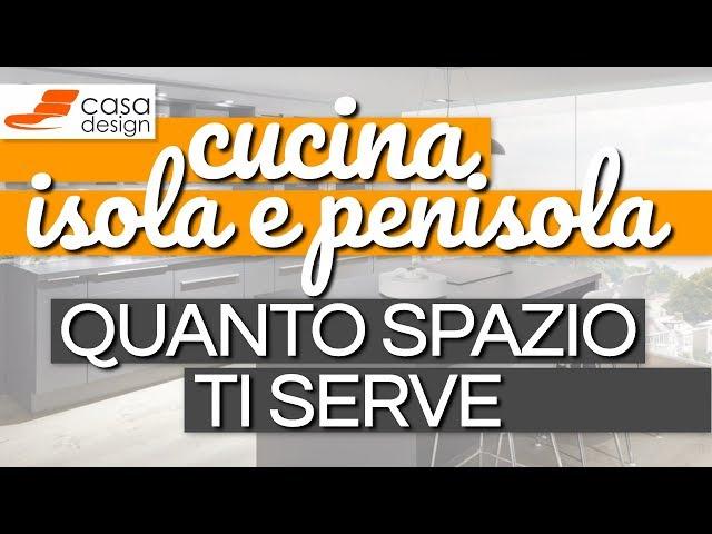 Cucina isola e penisola. Quanto spazio ti serve