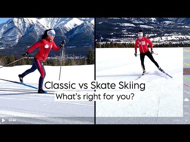 Classic vs Skate Skiing: What's right for you?