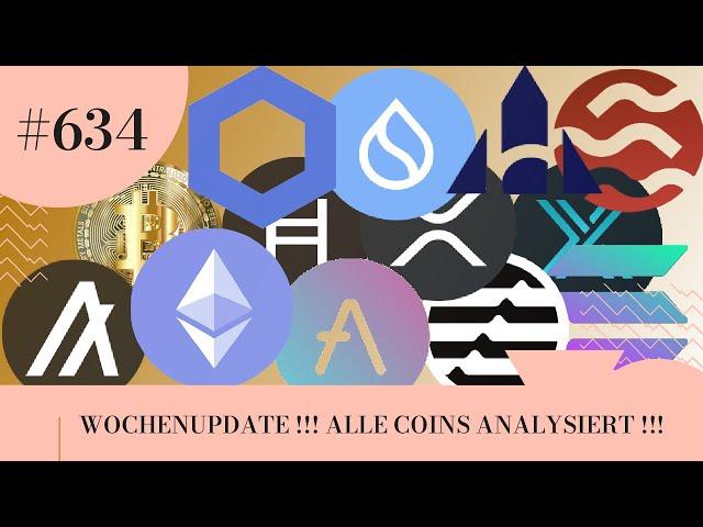 SOL BTC UVM. WOCHENUPDATE !!! ALLE COINS ANALYSIERT !!!