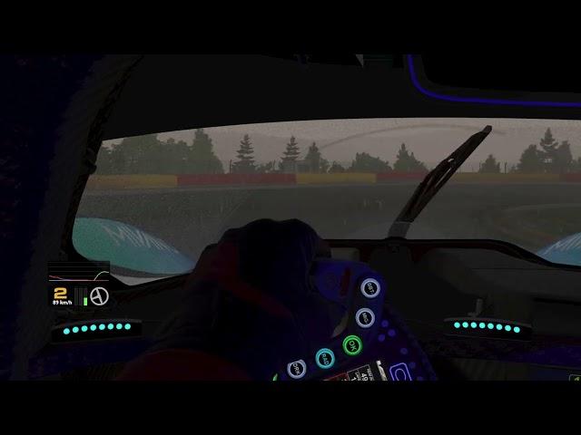 iRacing Onboard Lap: Cadillac V-Series.R at Spa-Francorchamps (Wet) 25S2 IMSA