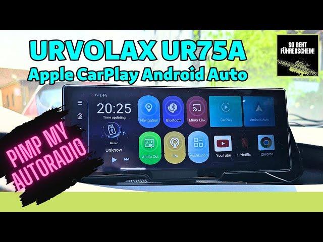 URVOLAX CarPlay + Android Auto Wireless, 10,26 Zoll  Rückfahrkamera/Bluetooth FÜR AUTO UND CAMPER!