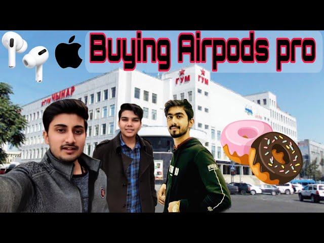 BUYING AIRPODS PRO & DONUTS  | BEST MOBILES MARKET BISHKEK KYRGYZSTAN  | VLOG #25