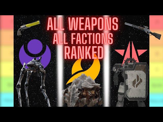 *2025* UPDATED WEAPONS/GRENADES TIERLIST FOR ALL FACTIONS | Helldivers 2