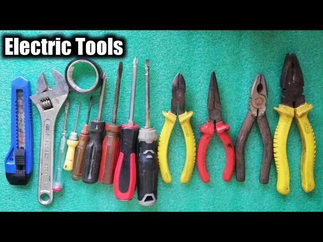 Different types of electrical tools and their uses | Electricians basics