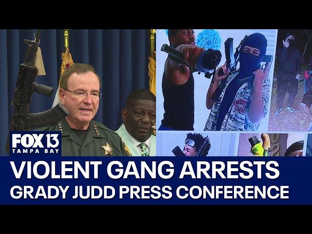 Grady Judd agency nabs 144 gang members, seizes 144 weapons in violent gang investigation