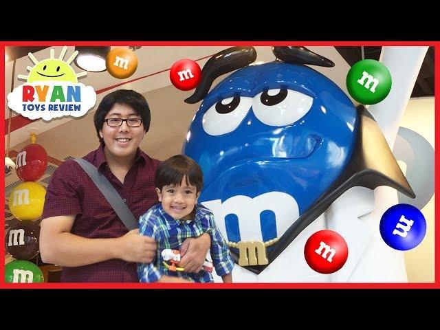 Giant M&M Candy in Toy Store Family Fun for Kids