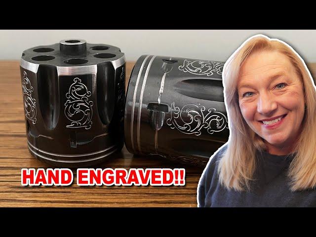 Beautiful Designs in Metal | Custom Engraving Firearms | Matching Vaquero Cylinders