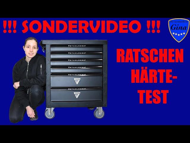 STAHLWERK WORKSHOP TROLLEY SPECIAL VIDEO  INCL. RATCHET HARDNESS TEST 