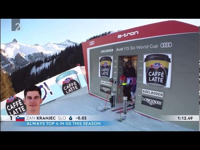 Zan Kranjec win GS in Adelboden 2020