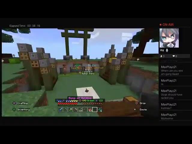 Playing minecraft wif gamingwithdoge  (family friendly and noise warning because of doge)