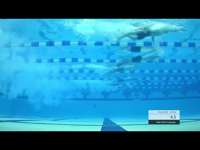 Thomas Heilman wins in 19.86 | Men's 50y Freestyle A Final | 2022 YMCA Short Course Championships