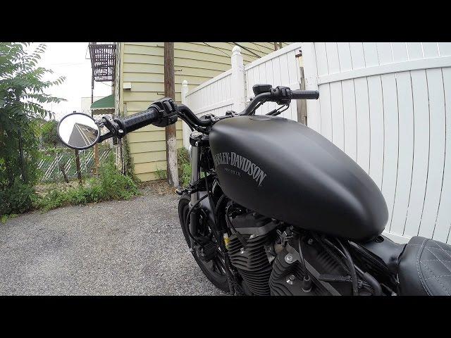 Installing CRG Bar End Mirrors and Grips on my Iron 883 -- Right Thing Motos