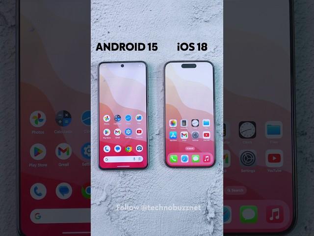 Android 15 Vs iOS 18 Dark Icons ️