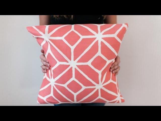 DIY No-Sew Pillow Cover