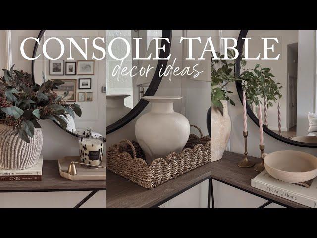 CONSOLE TABLE DECORATING IDEAS 2025 | ONE CONSOLE TABLE FOUR ELEGANT LOOKS | REUSE & RESTYLE SERIES