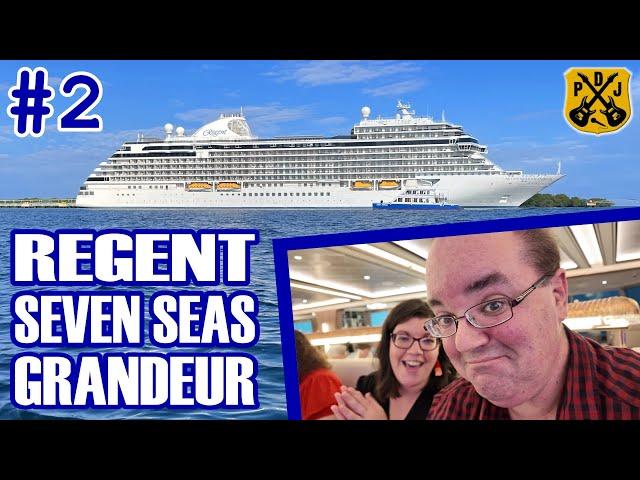 Regent Seven Seas Grandeur Pt.2 - Sea Day, Chartreuse Lunch, Team Trivia, Icons Show, Piano Tunes