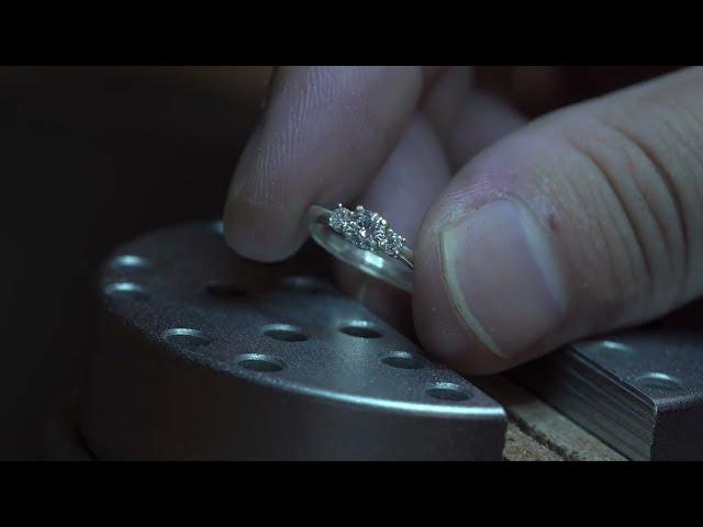 Make three stone engagement rings and baby rings #jewelry #handmadejewelry