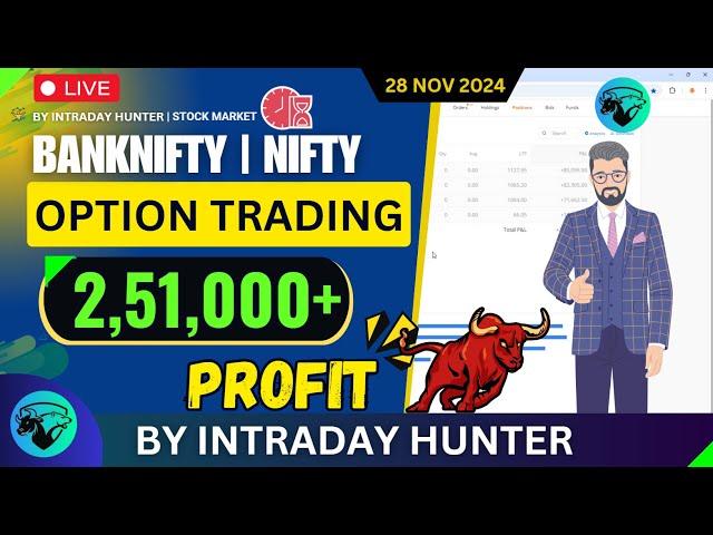 Live Intraday Bank Nifty Trading | Strategy से बढ़िया Profit!