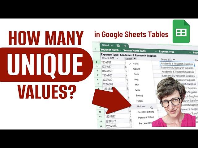 Google Sheets: How Many Unique Values? NEW Table Grouping Tools 