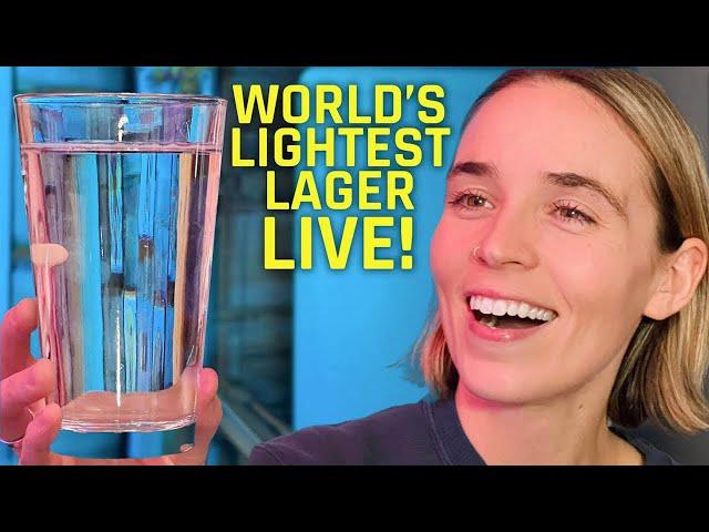 The World's LIGHTEST Lager - LIVE!!!