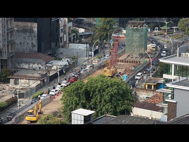 4K | Update Oktober 2024 - Progres LRT Jakarta Tahap 1B Velodrome - Manggarai