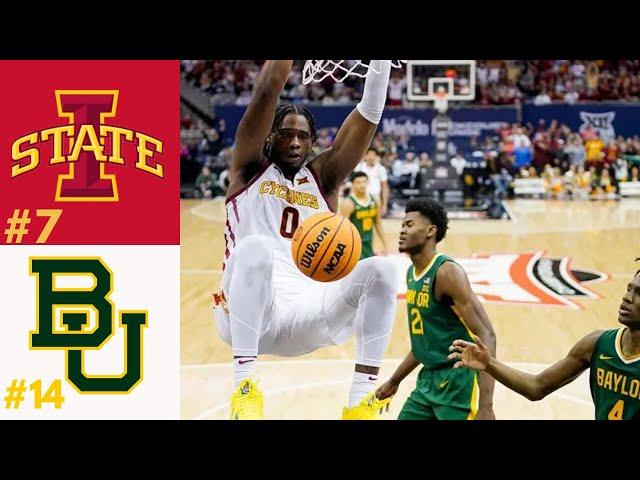 #7 Iowa State vs #14 Baylor Big 12 Semi Finals 2024 Full Game