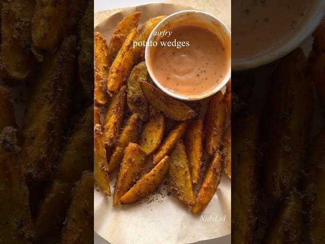 Airfry Potato Wedges #potatosnacks #potato #potatoes #trending #viralvideo #food #eveningsnacks