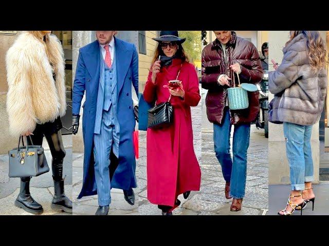 WINTER FASHION 2025 STYLISH WINTER OUTFITS MILAN STREET STYLE #vanityfair #whatarepeoplewearing