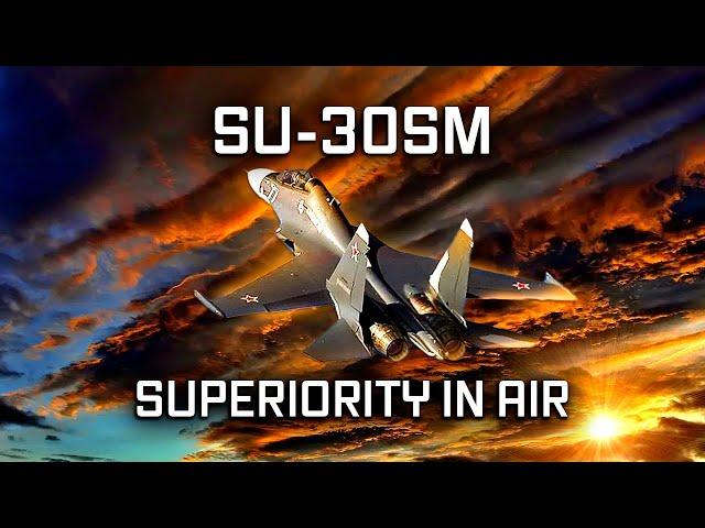 Su-30SM figher: better than the best american aircraft. With a stroke of the wing