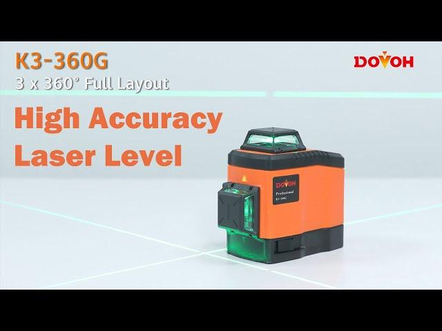 DOVOH 3X360° GREEN LASER LEVEL (K3-360G)