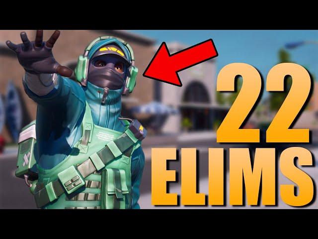 Fortnite Reflex Skin Gameplay | 22 Eliminations with Fortnite Reflex Skin