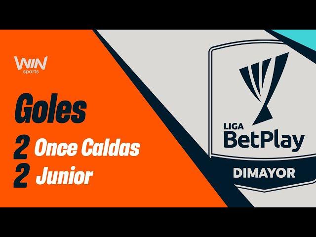 Once Caldas vs. Junior (goles) | Liga BetPlay 2024-2 | Cuadrangulares - Fecha 3