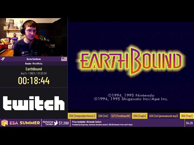 EarthBound [Any%] by DoctorSwellman - #ESASummerOnline