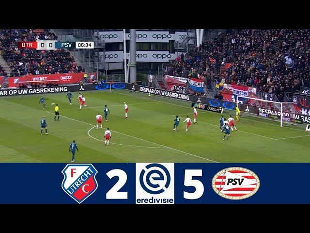 FC Utrecht vs PSV Eindhoven 2-5 | Eredivisie 24/25 | Match Highlights