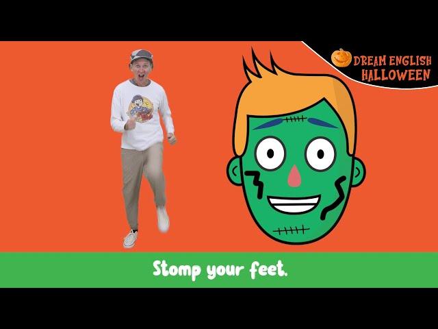 Zombie Says Clap Your Hands | Halloween Action Song | Dream English Kids