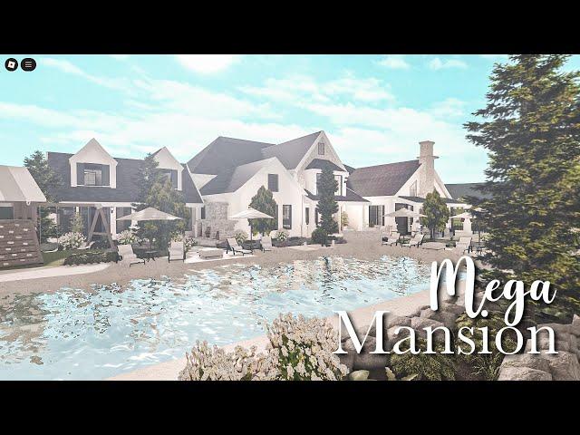 MEGA MANSION BLOXBURG SPEEDBUILD WITH GUEST HOUSE AND POOL