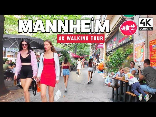 MANNHEIM ,THE MANHATTAN OF GERMANY IN SUMMER 2024, 4K WALKING TOUR WITH CAPTION [4K HDR 60 fps]