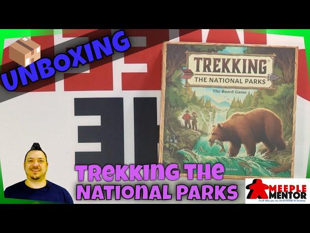 Meeple Mentor Unboxes Trekking the National Parks, 3rd edition