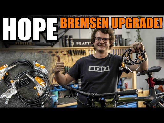 HOPE TECH 4V4 UPGRADE! Thilos CubeTwo15 bekommt Bremspower verpasst (Umbau + Entlüften)