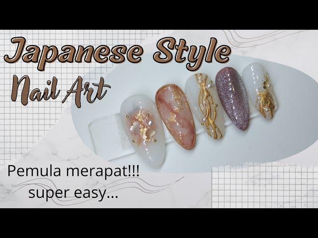 Japanese Nail Art Tutorial || Easy Japanese Nail art