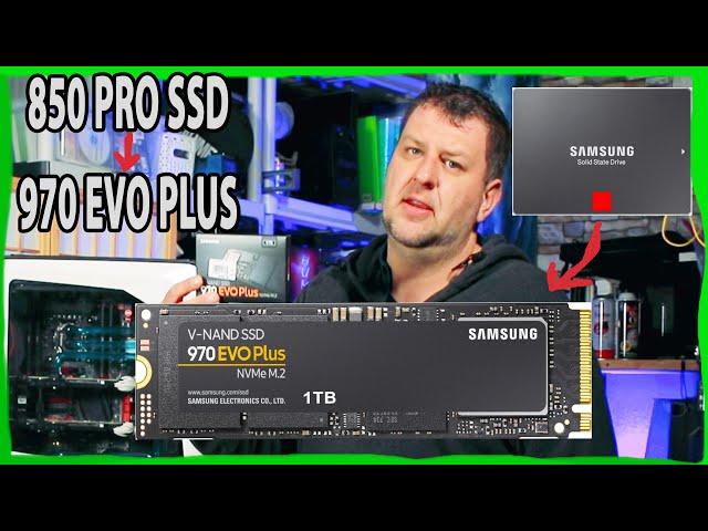 NVME Upgrade Samsung 850 Pro SSD to 1TB 970 Plus NVME m.2 Origin PC