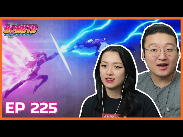 SARADA VS CHO CHO! CHIDORI VS BUTTERFLY MODE | Boruto Episode 225 Couples Reaction & Discussion