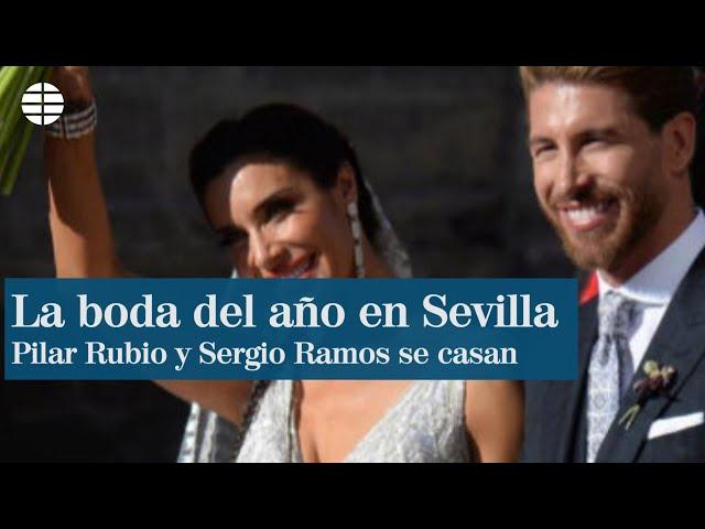 Pilar Rubio, con brillo y lentejuelas; Sergio Ramos, clásico con cuadros